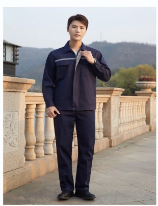 Customized Different Colors Work Uniform Set With Logo Printing For 